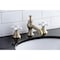 Kingston Brass KC7063PX Vintage 8" Widespread Bathroom Faucet, Antique Brass KC7063PX - alternate 5
